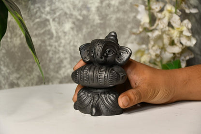Terracotta Ganesha Rhythmic Hands -decor-Sowpeace-Terracotta Ganesha Rhythmic Hands-Terr-bter-TT-GTP-Sowpeace