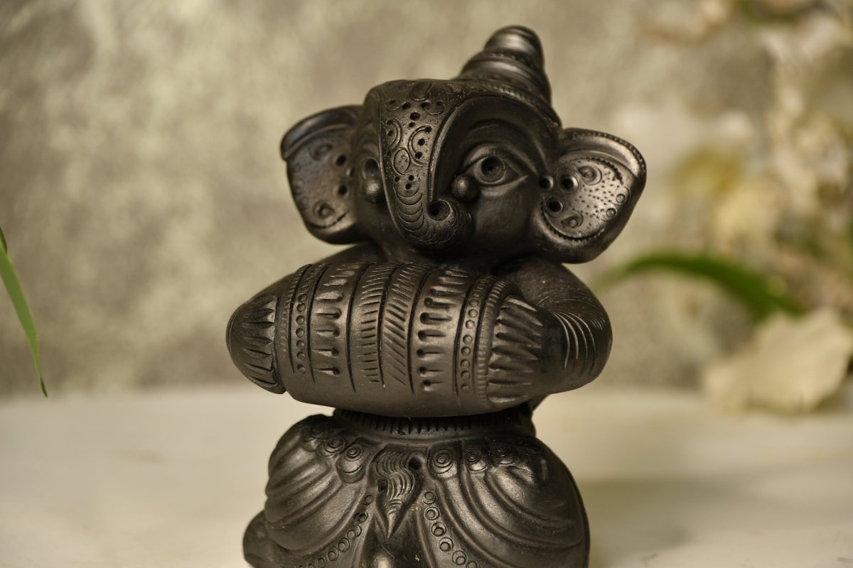 Terracotta Ganesha Rhythmic Hands -decor-Sowpeace-Terracotta Ganesha Rhythmic Hands-Terr-bter-TT-GTP-Sowpeace