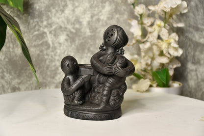 Terracotta Mother's Studious Vigil -decor-Sowpeace-Terracotta Mother's Studious Vigil-Terr-bter-TT-MSW-Sowpeace