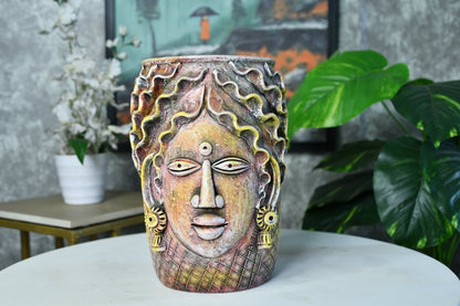 Terracotta Tribal Floral Muse -terracotta tabletop-Sowpeace-Terracotta Tribal Floral Muse-Terr-Terr-TT-BFV-Sowpeace