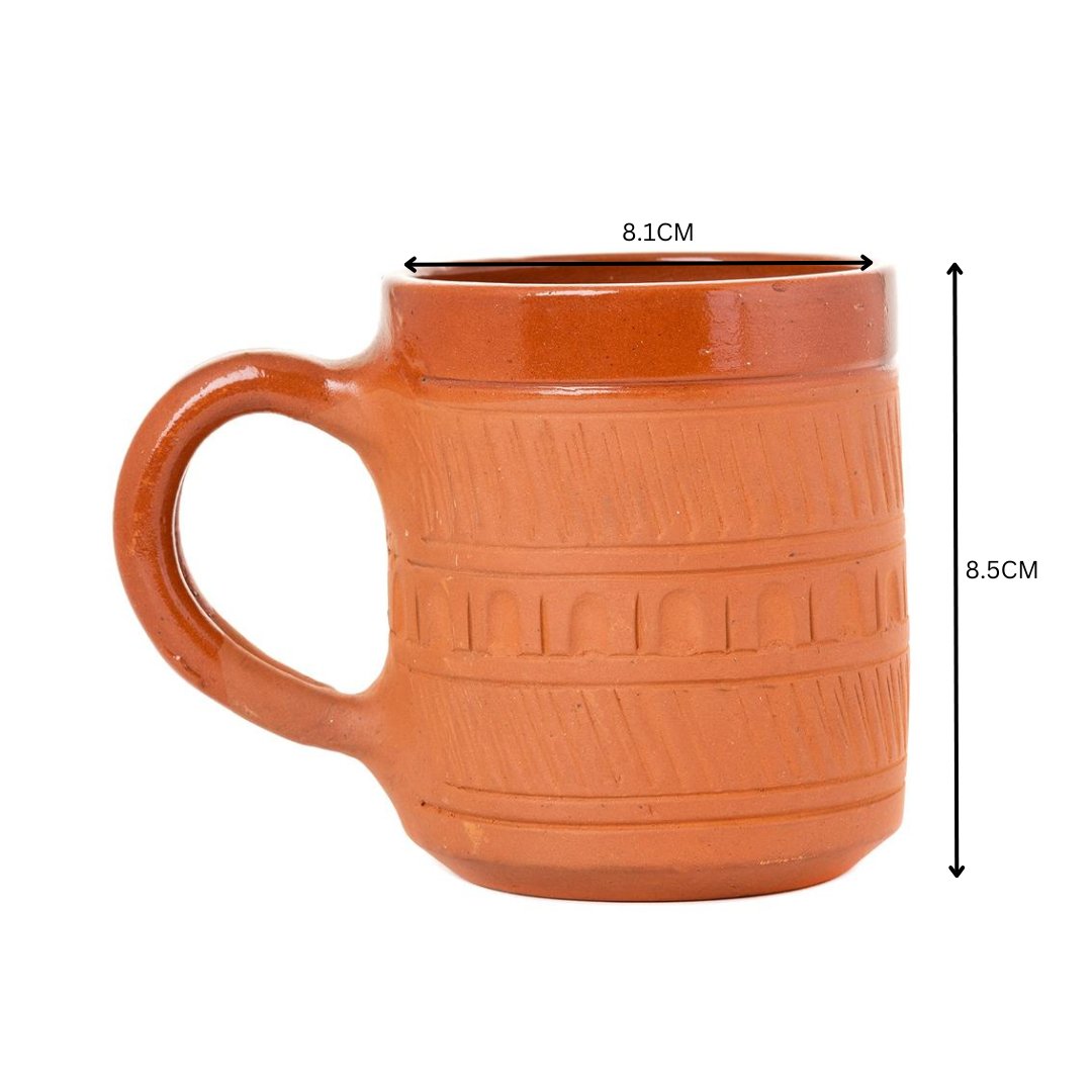Traditional Rectangle Terracotta Coffee mugs --Sowpeace-Traditional Rectangle Terracotta Coffee mugs-Terr-Uten-Terr-TPCSHTKUNC2-Sowpeace