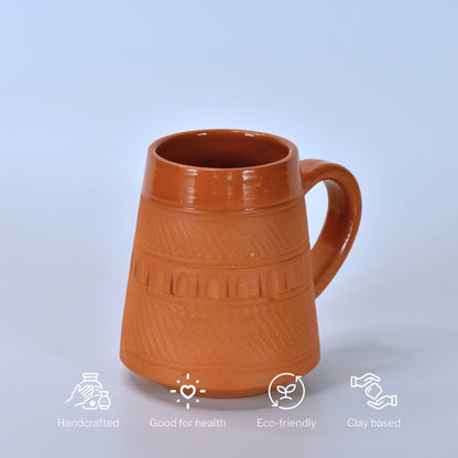 Traditional Trapezium Terracotta Coffee mugs --Sowpeace-Traditional Trapezium Terracotta Coffee mugs-Terr/Uten/Terr/TPCSC-Sowpeace