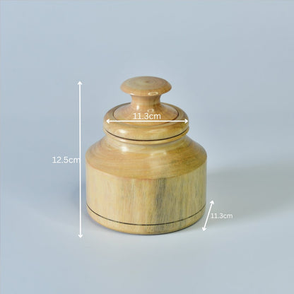 Wooden Storage Jar -Wooden utensil-Sowpeace-Wooden Storage Jar-Wood-WSJR-WDU-TT-Sowpeace